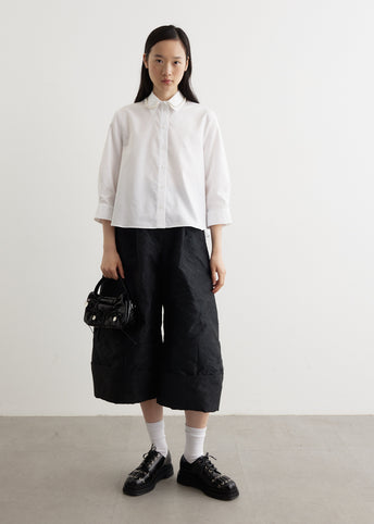 Sculpted Cropped Wide Leg Trousers