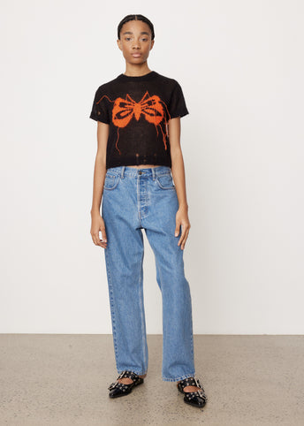 Krenda Butterfly Knit Top