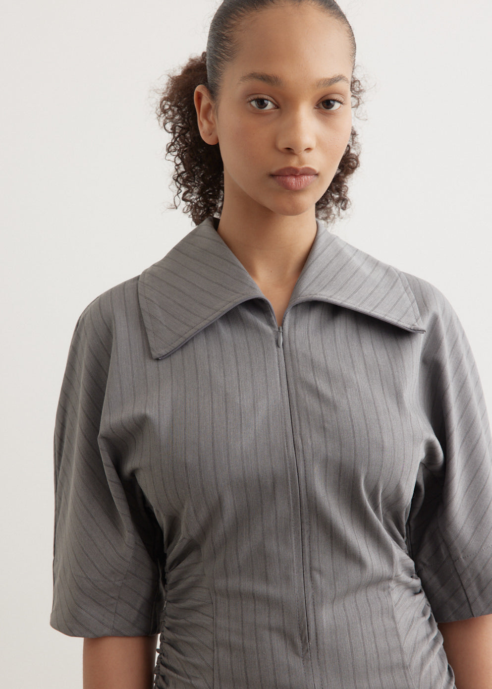 Stripe Suiting Mini Dress Stripe Suiting Mini Dress