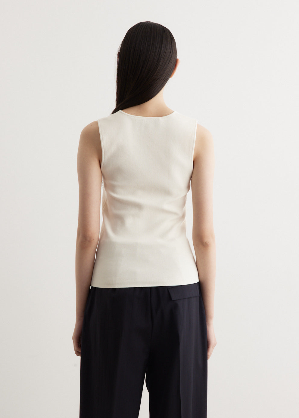 トップス eaphi RIB KNIT BUSTIER EAPHI RIB KNIT BUSTIER ブラック