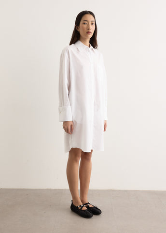 Long Masculine Button Placket Shirt