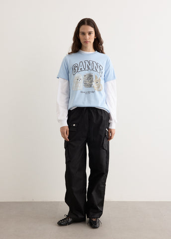 Duchesse Nylon Oversized Elasticated Pants