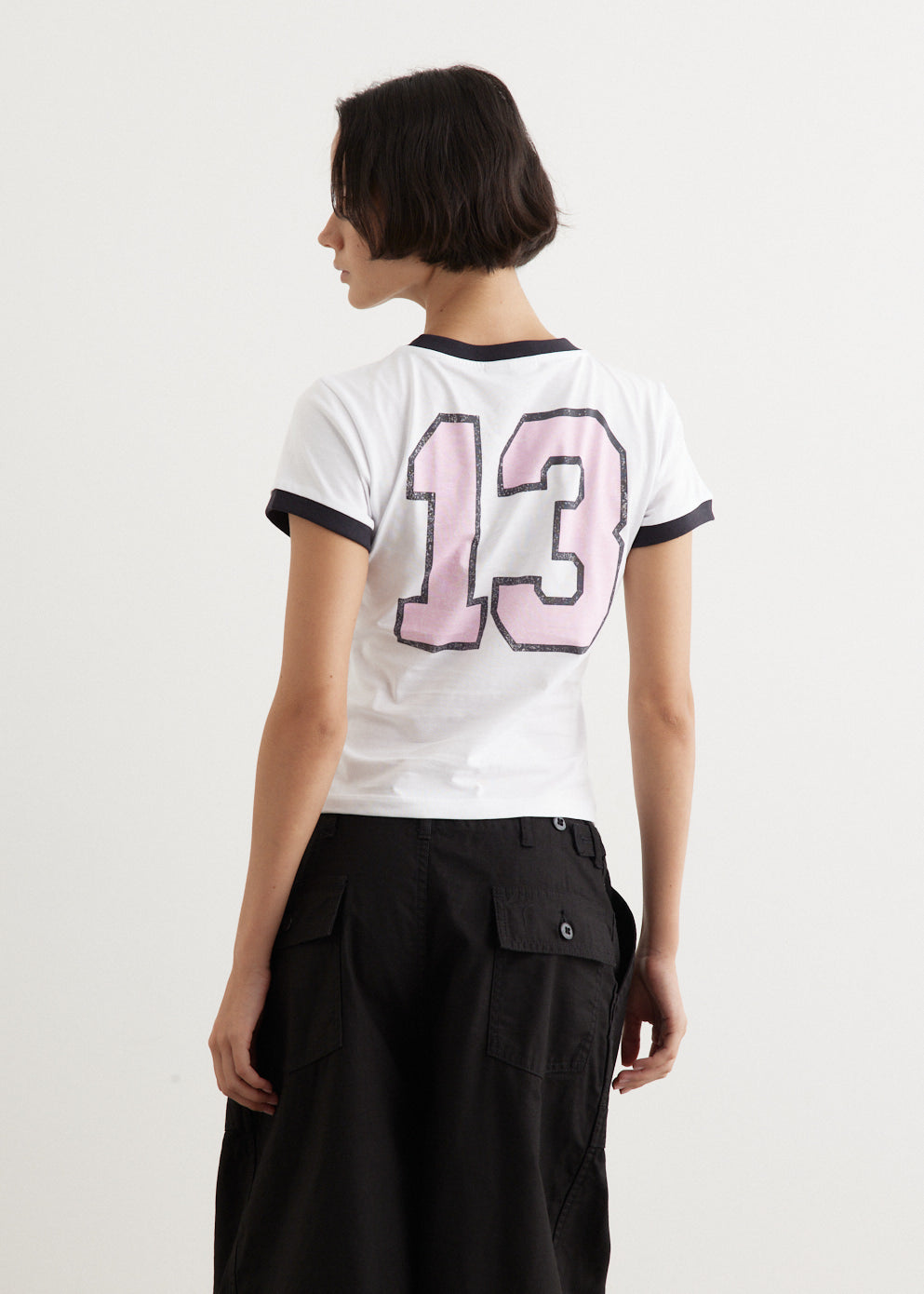 Tシャツ・カットソー (W) Ganni Basic Jersey Witch Small T-Shirt Bright White Bright White White Basic Jersey Witch Small T-shirt | GANNI