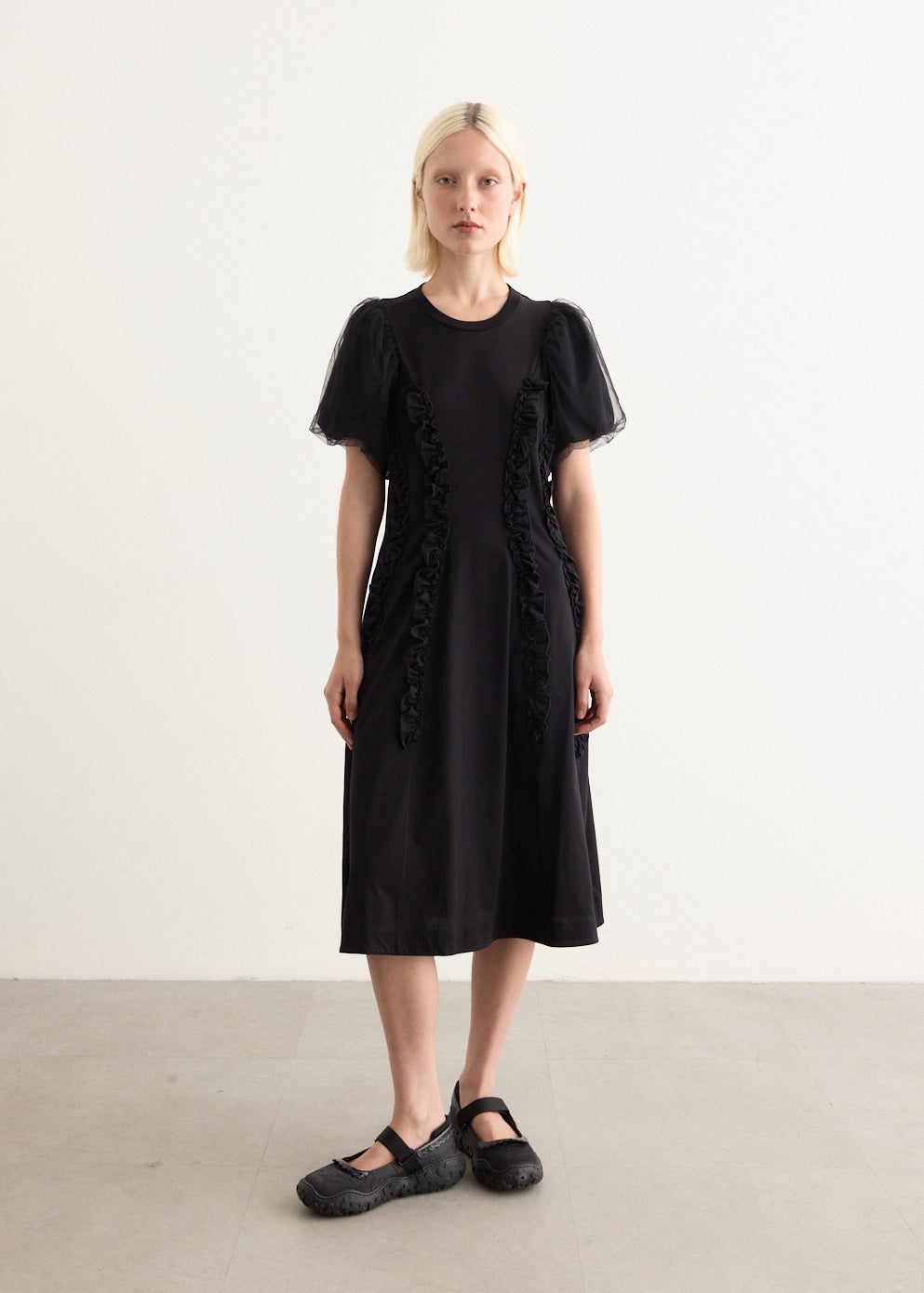 Simone Rocha - Tulle Overlay Multi Ruffle Frill Dress - Dress,Specials : American Fashion Style Bags On Sale Simone Rocha - Tulle Overlay Multi Ruffle Frill Dress - Dress,Specials : American Fashion Style Bags On Sale