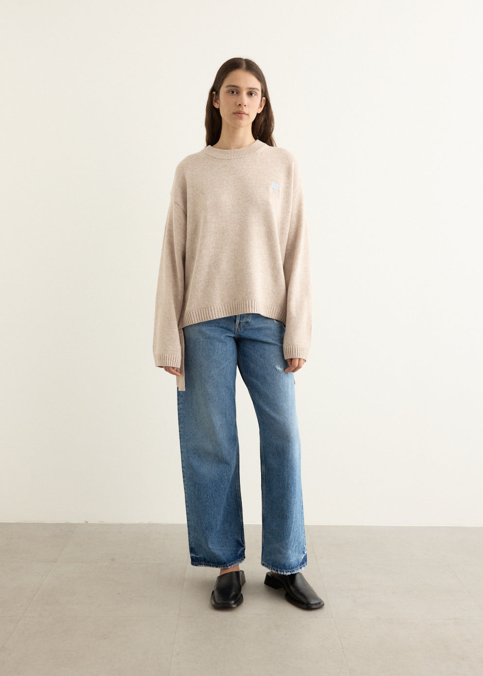 Future Wool Mix Oversized O-Neck Jumper