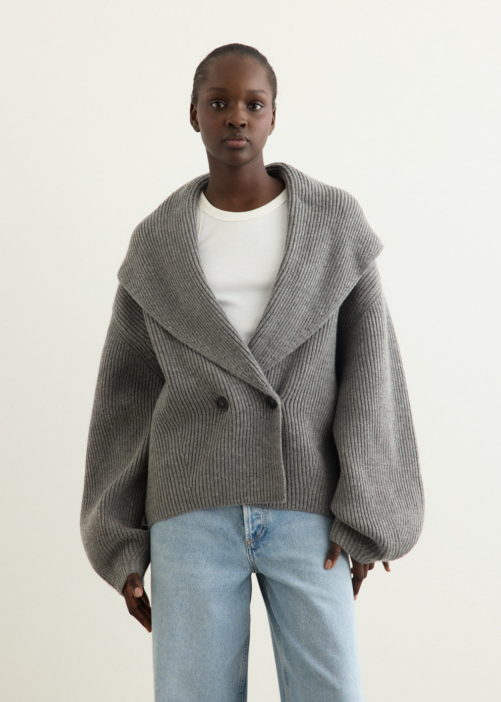 Shawl Lapel Cardigan