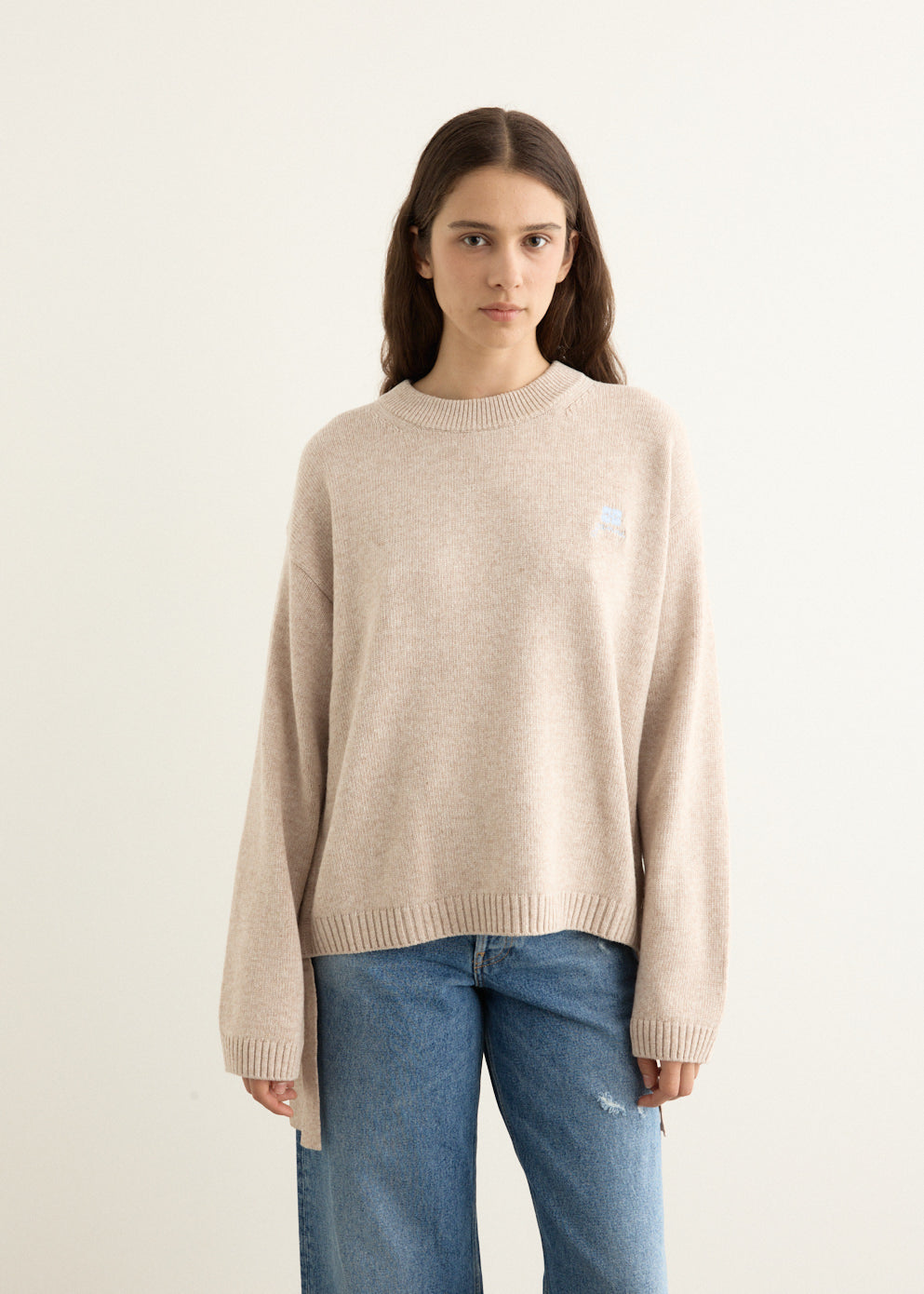 Future Wool Mix Oversized O-Neck Jumper