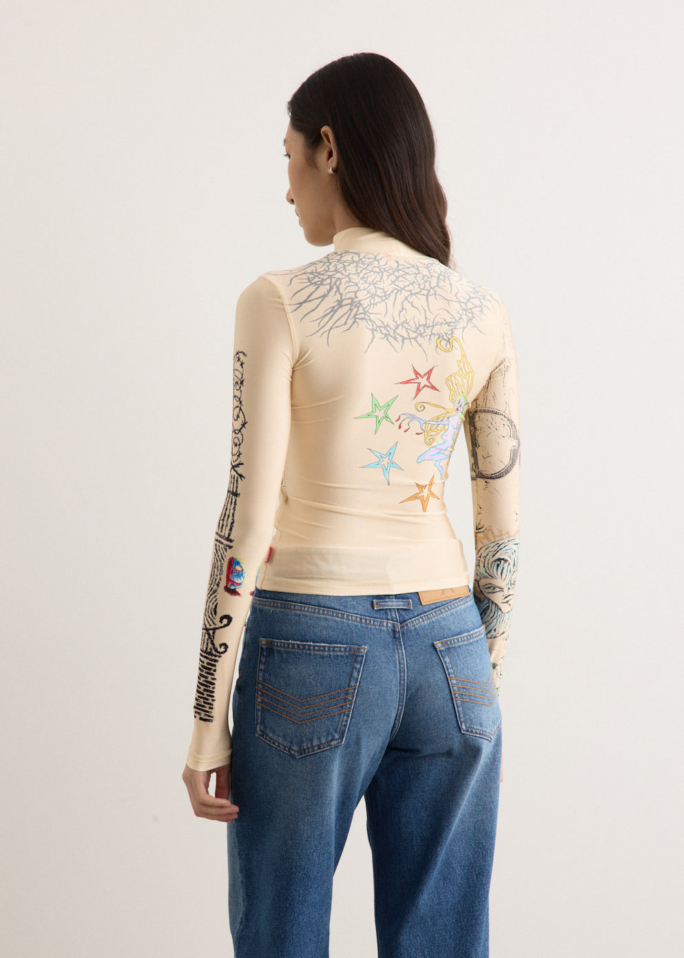 T-Imun Print Top