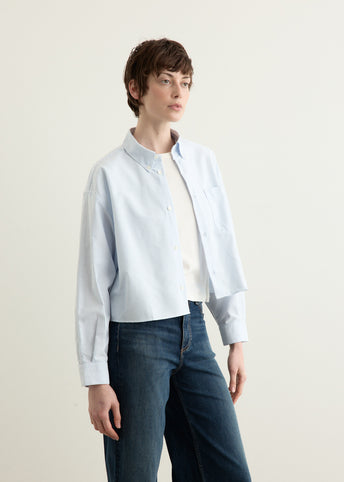 Sophia Button Down Logo Shirt