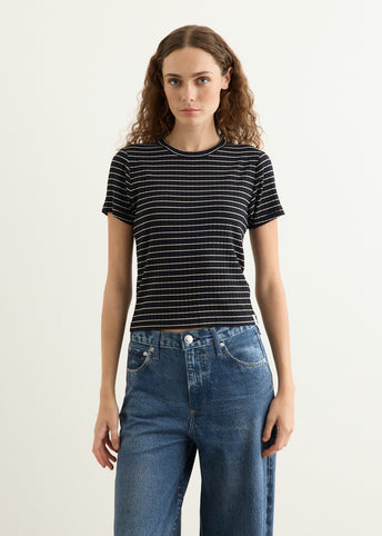Luca Stripe Rib Baby T-Shirt