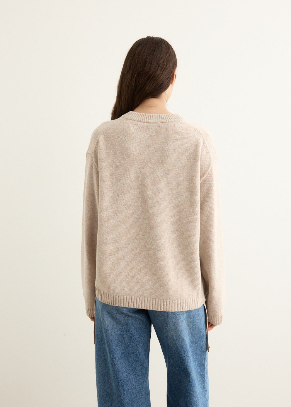 Future Wool Mix Oversized O-Neck Jumper