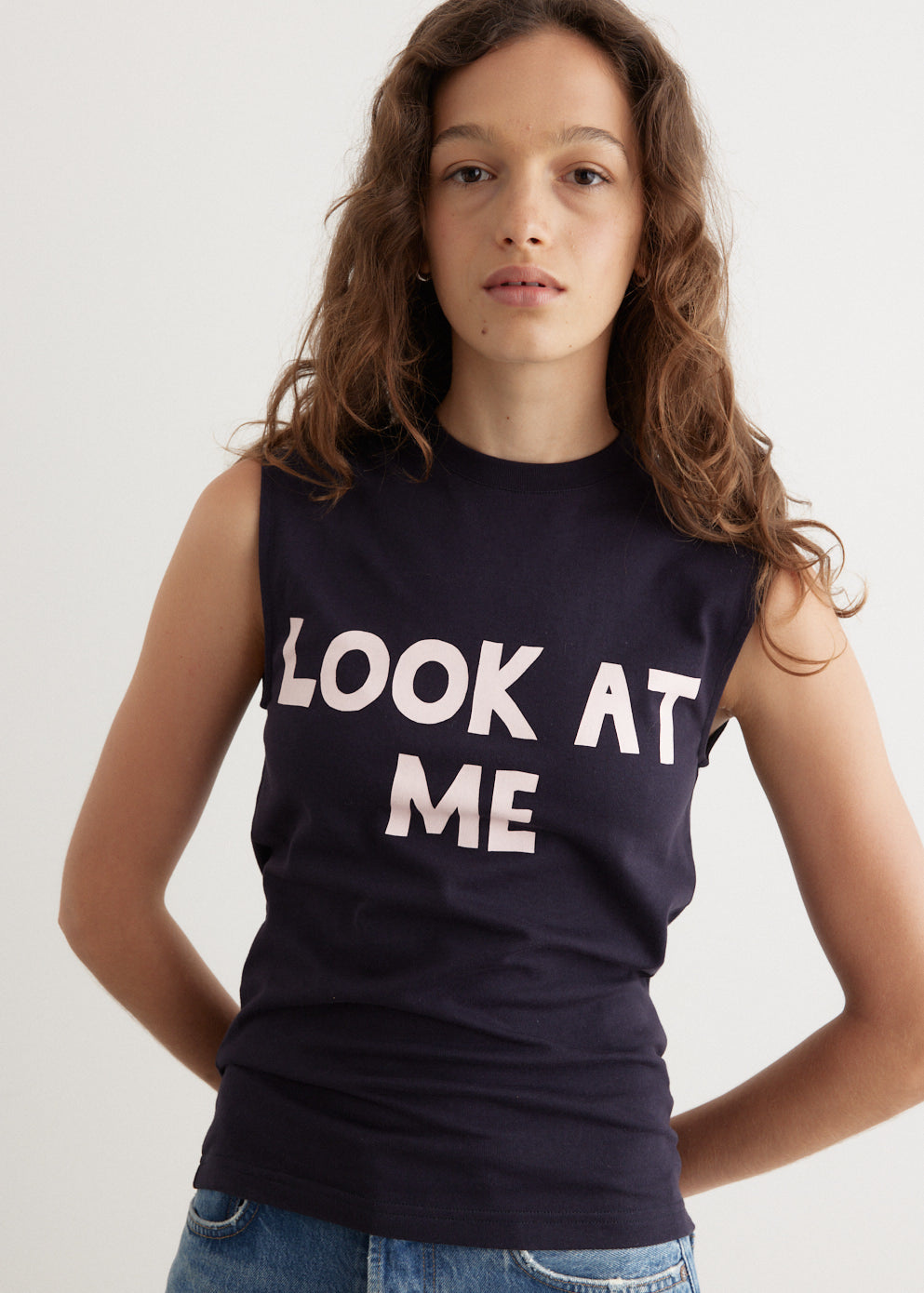 JW Anderson - Look At Me Printed Tank Top - Tank,Specials : American Fashion Style Bags On Sale JW Anderson - Look At Me Printed Tank Top - Tank,Specials : American Fashion Style Bags On Sale