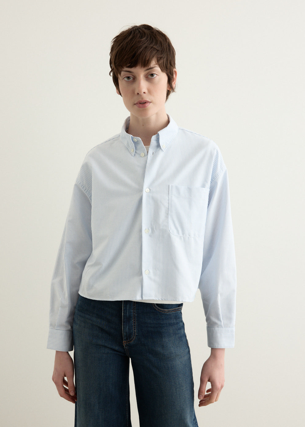 Sophia Button Down Logo Shirt