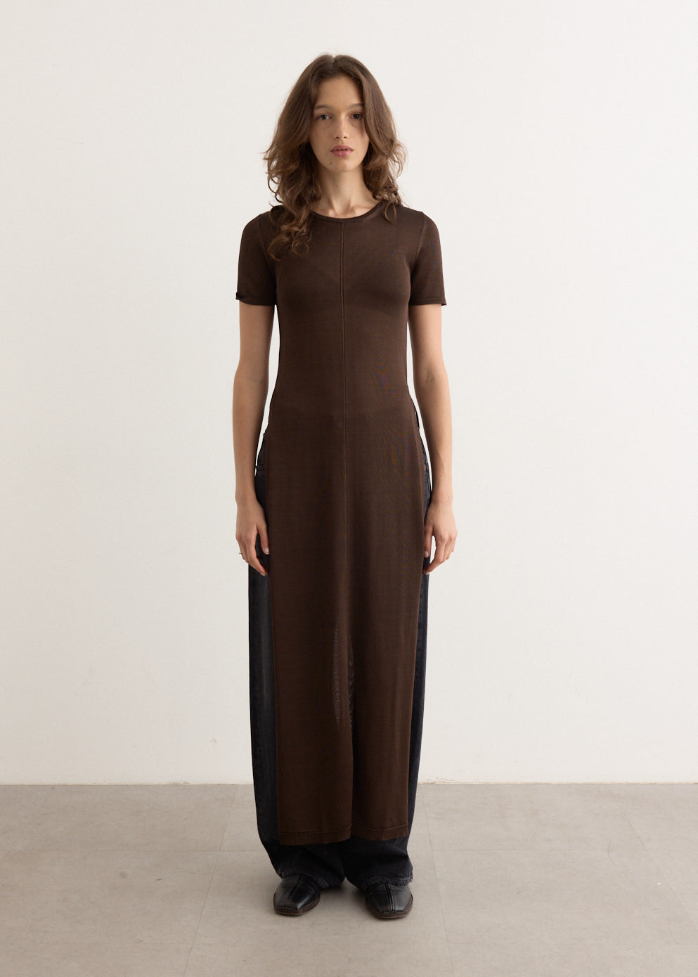 Column Dress With Slits