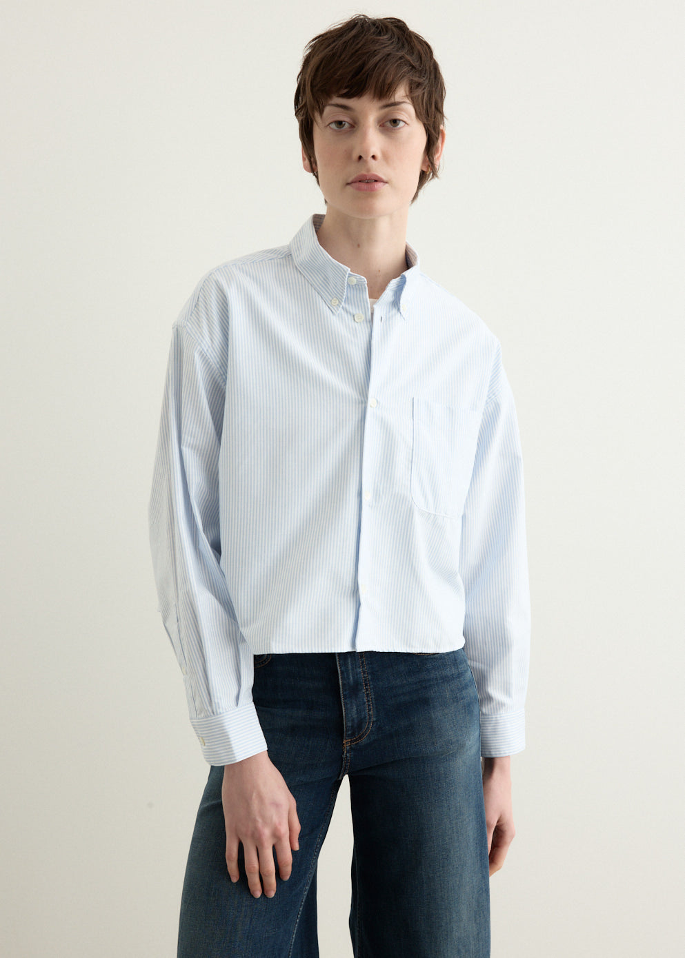 Sophia Button Down Logo Shirt