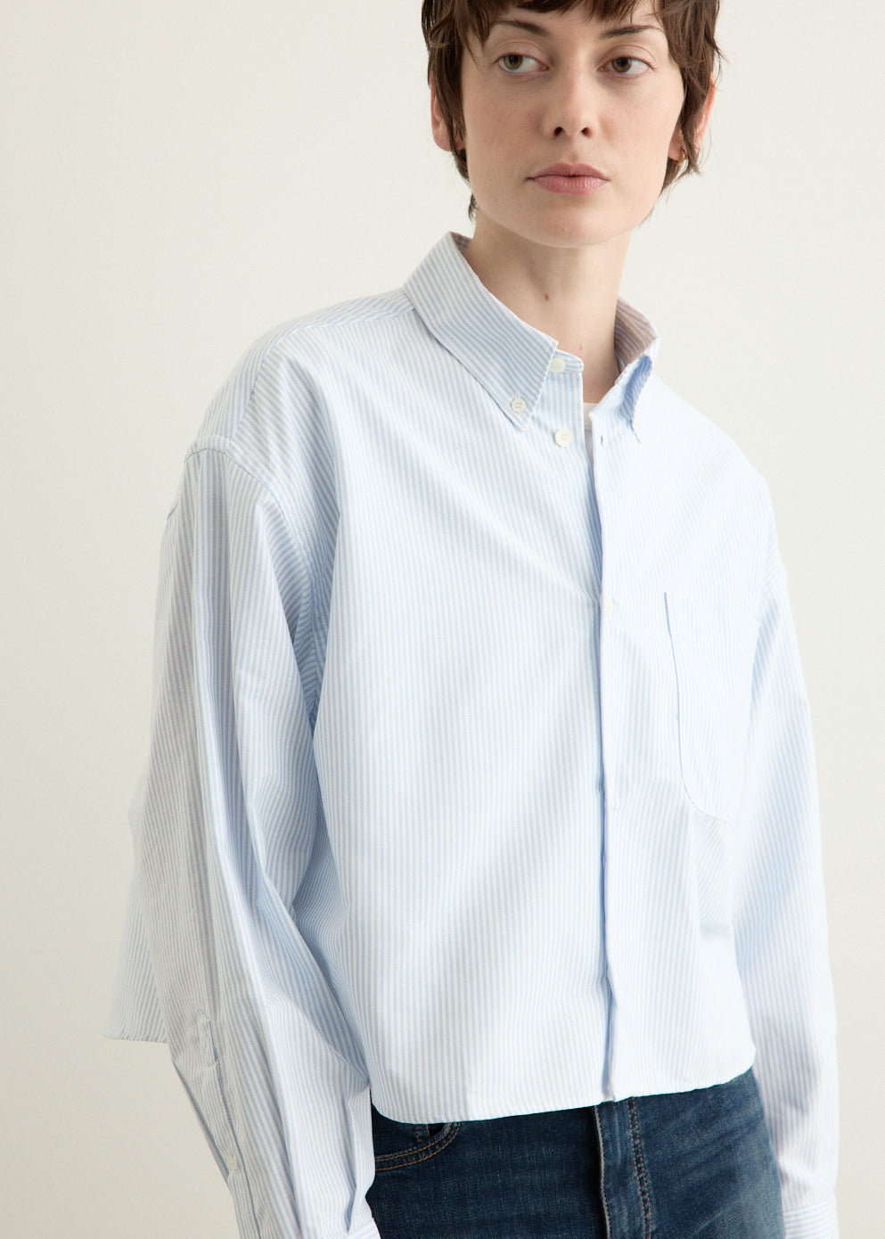 Sophia Button Down Logo Shirt