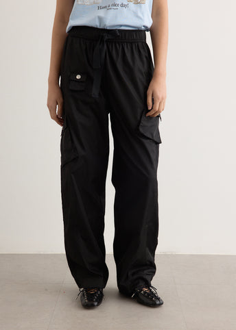 Duchesse Nylon Oversized Elasticated Pants