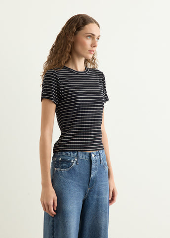 Luca Stripe Rib Baby T-Shirt