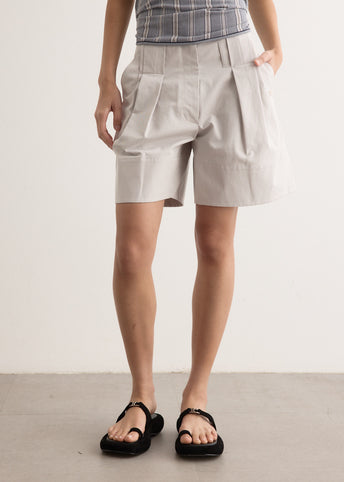 Tuck Point Turn-Up Shorts