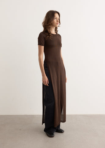 Column Dress With Slits