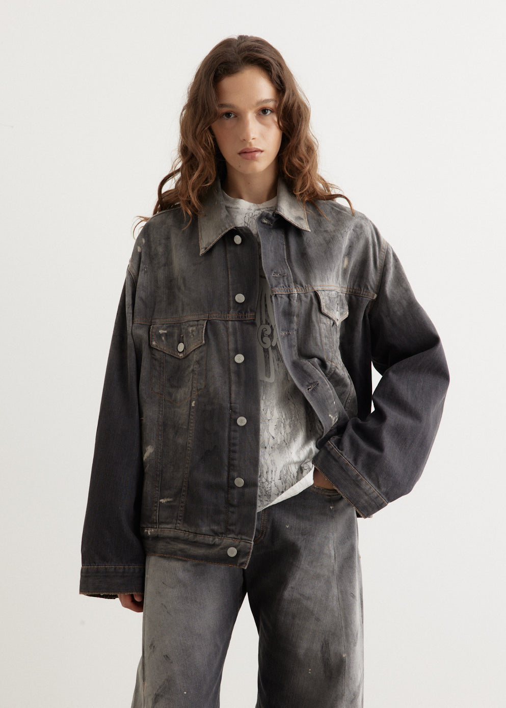 Acne Studios - Robert Denim Jacket - Jacket,Specials : American Fashion Style Bags On Sale Acne Studios - Robert Denim Jacket - Jacket,Specials : American Fashion Style Bags On Sale