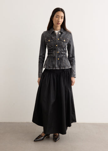 スカート Ganni W06566883 Skirts Duchesse nylon long pocket skirt Duchesse Nylon Long Pocket Skirt