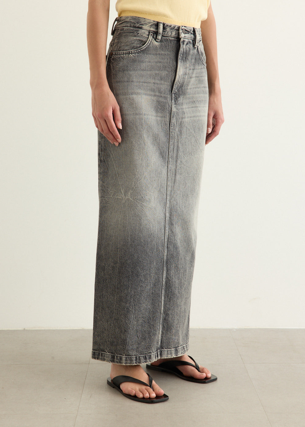 Long Denim Skirt
