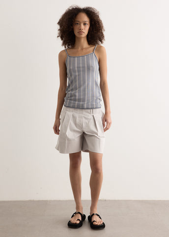 Stripe Sleeveless Knit Top