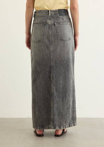 Long Denim Skirt