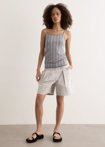 Tuck Point Turn-Up Shorts