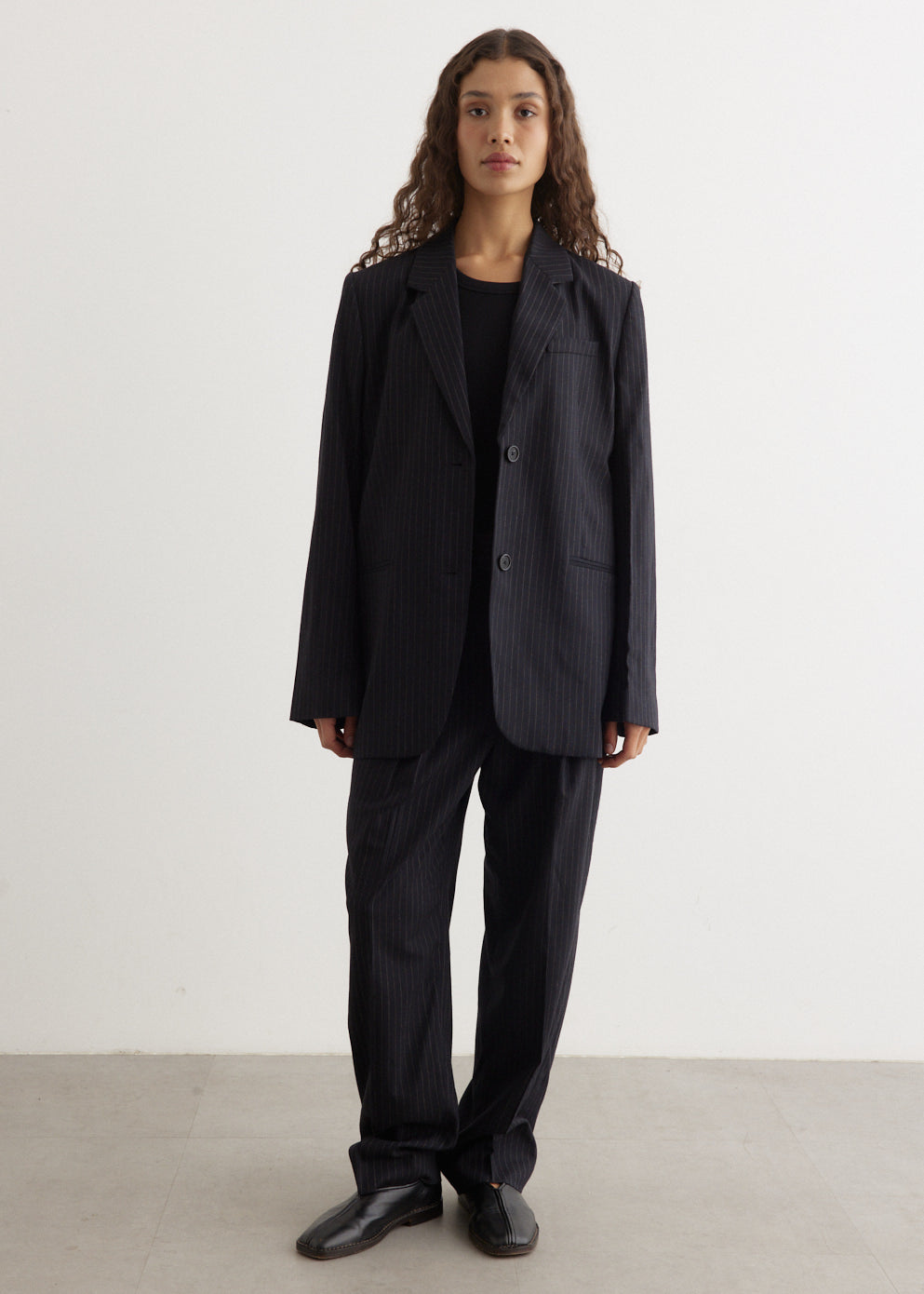 Toteme - Tailored Pinstriped Suit Jacket - Jacket,Specials : American Fashion Style Bags On Sale Toteme - Tailored Pinstriped Suit Jacket - Jacket,Specials : American Fashion Style Bags On Sale