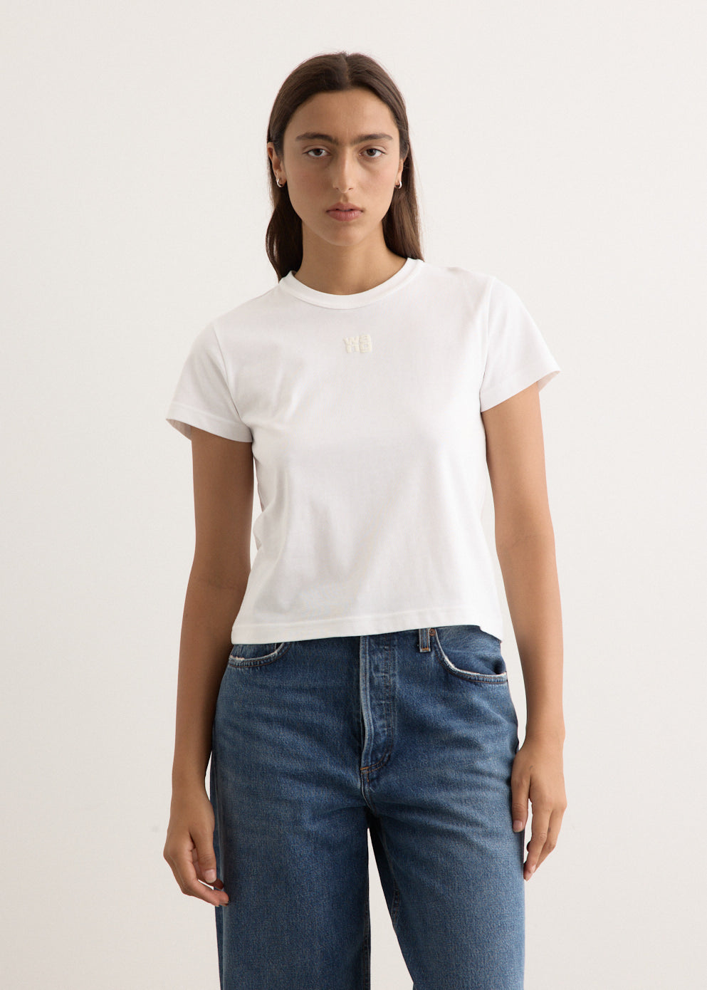 Alexander Wang - Essential Jersey Shrunken T-Shirt - Tshirt logo,All Products : American Fashion Style Bags On Sale Alexander Wang - Essential Jersey Shrunken T-Shirt - Tshirt logo,All Products : American Fashion Style Bags On Sale
