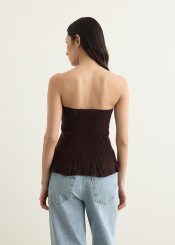 Flared Hem Knit Top