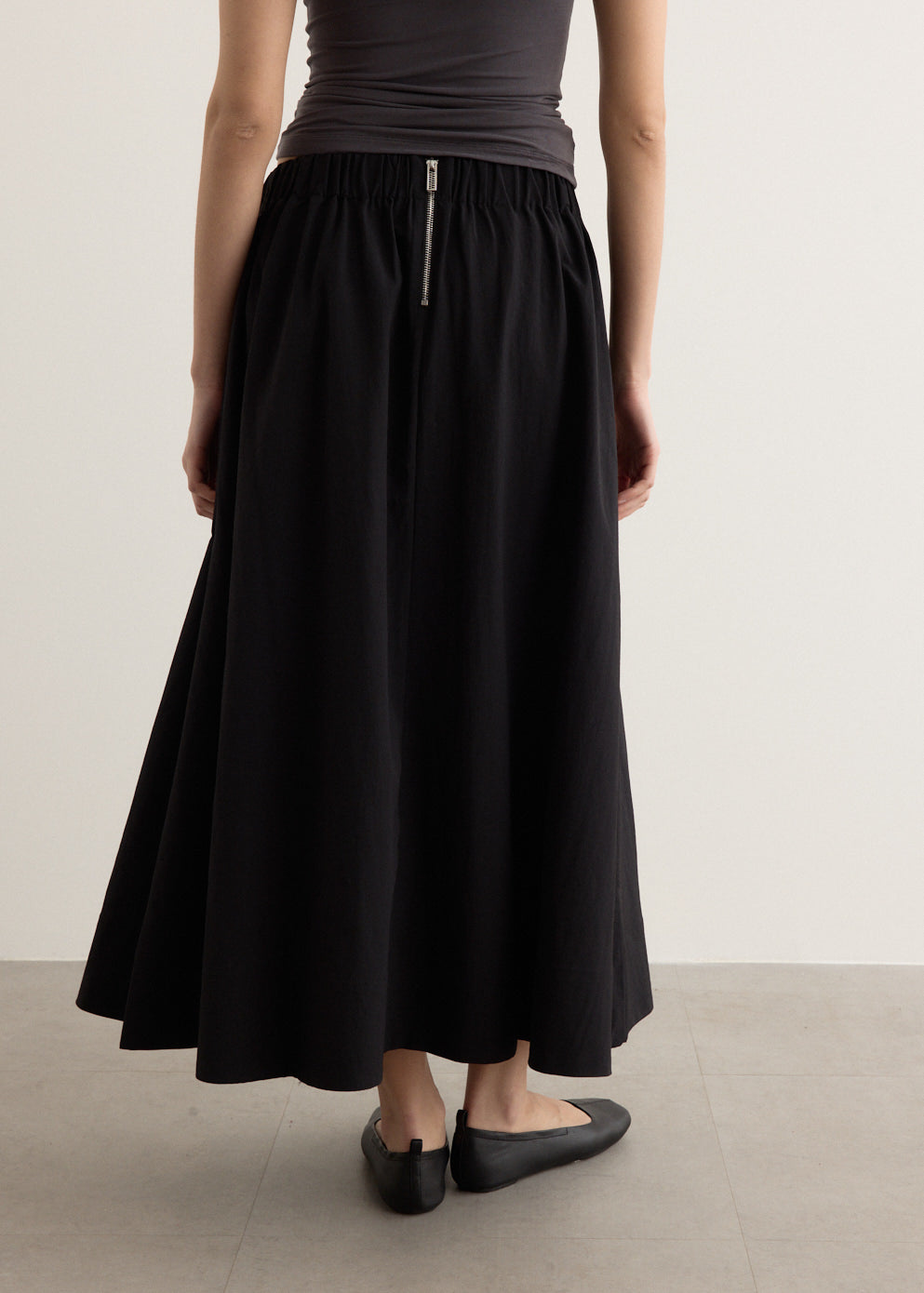 Choir Bubble Midi Skirt