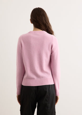 Graphic Wool Mix Poodle Crewneck