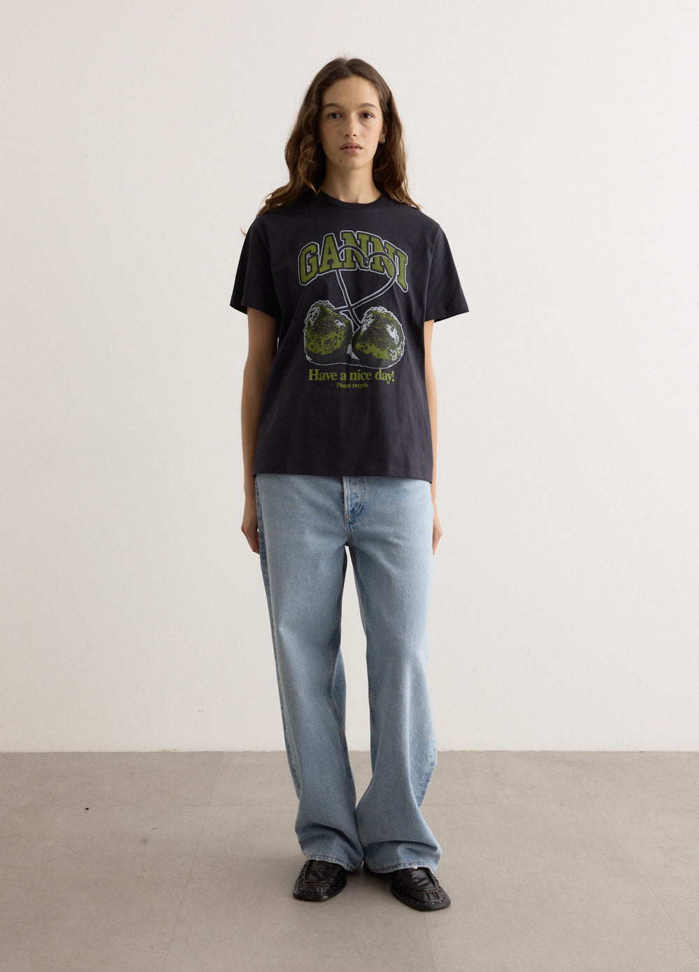 Basic Jersey Cherry Relaxed T-Shirt