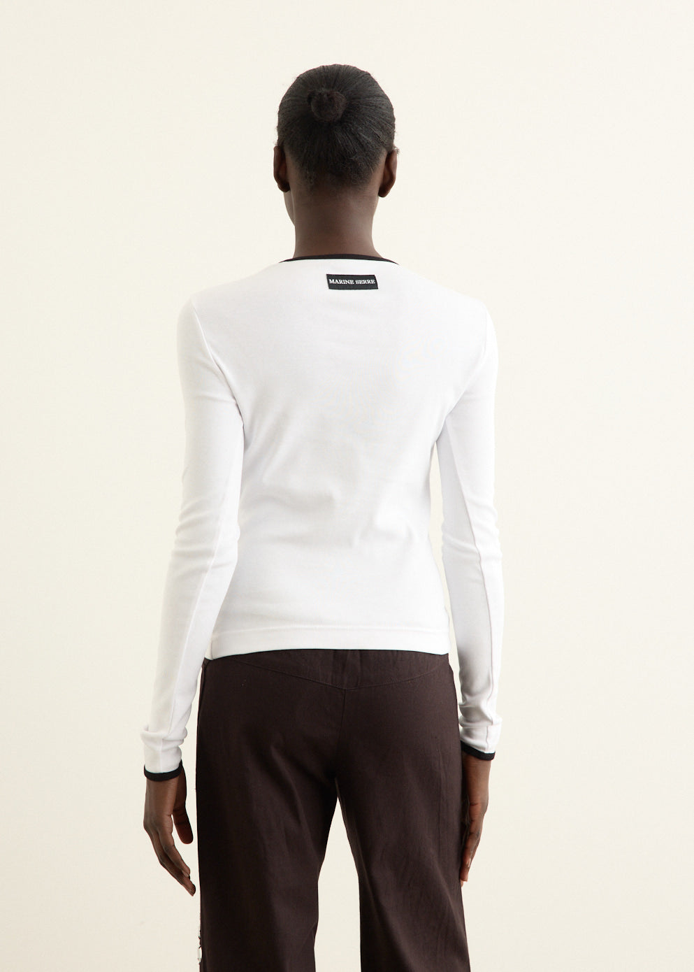 Moon-Logo Jersey Long Sleeve T-Shirt