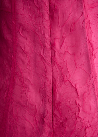 Shibori Organza Long Asymmetric Dress