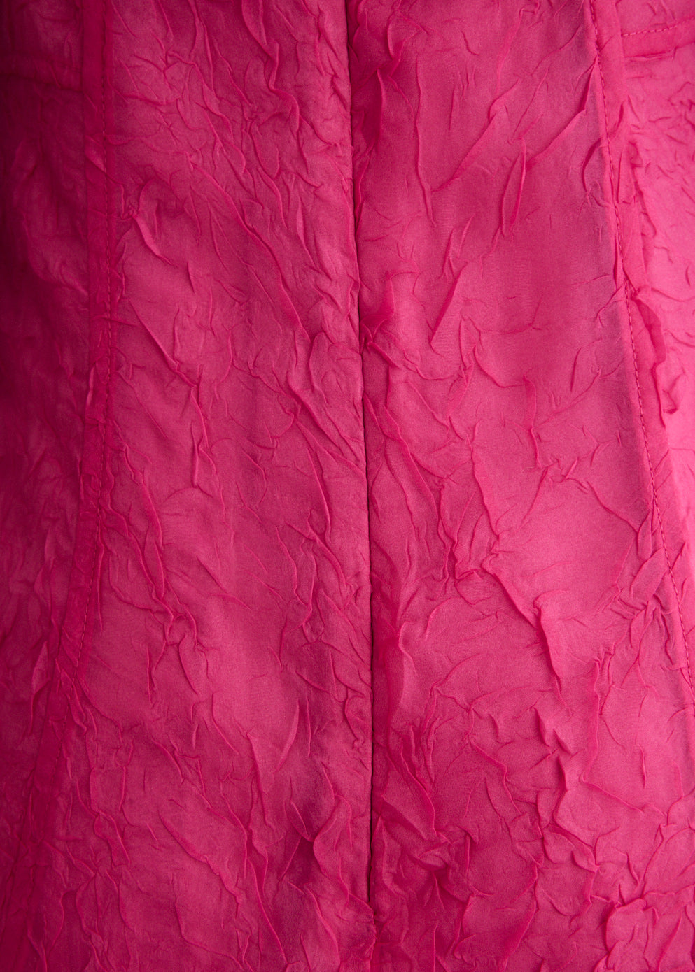 Shibori Organza Long Asymmetric Dress