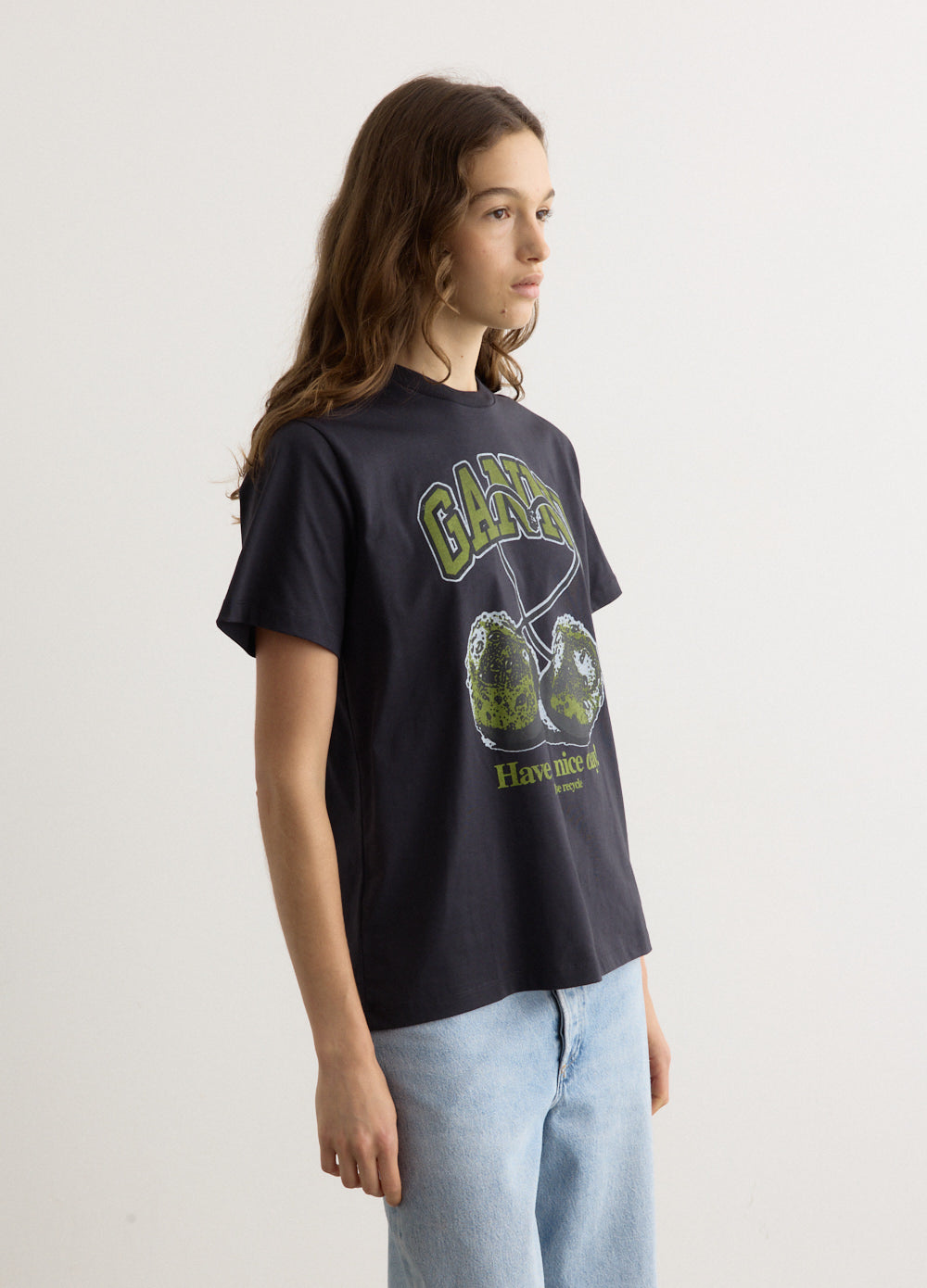 Basic Jersey Cherry Relaxed T-Shirt