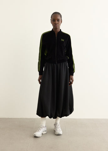 Rib Collar Track Jacket - C/PE Velour