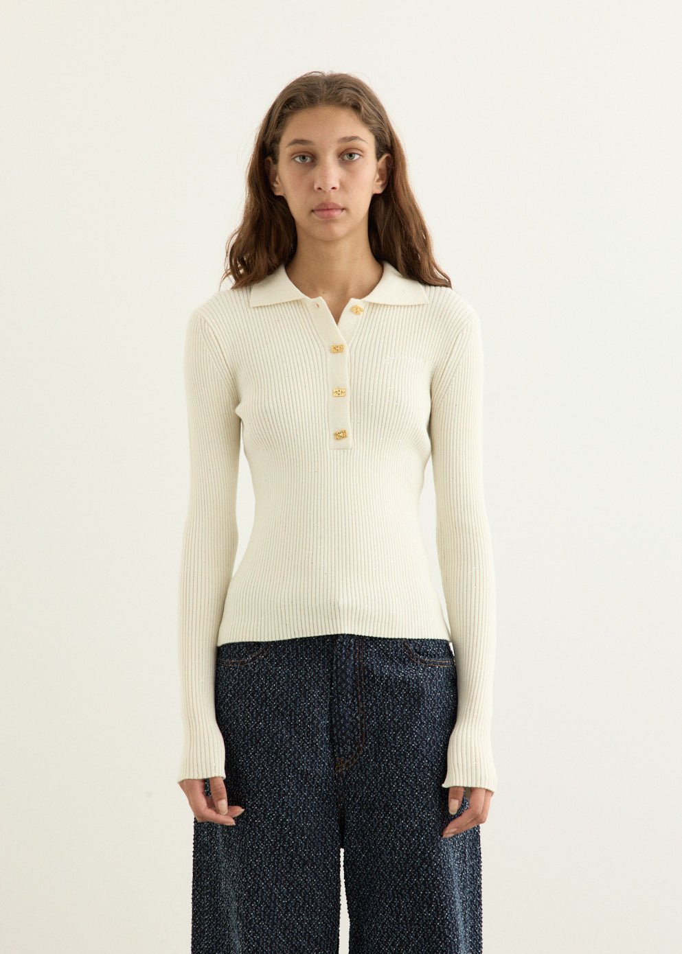 Fine Sequin Polo