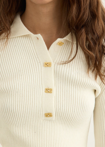 Fine Sequin Polo