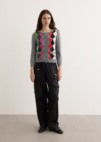Cashmere Wool Mix Cardigan