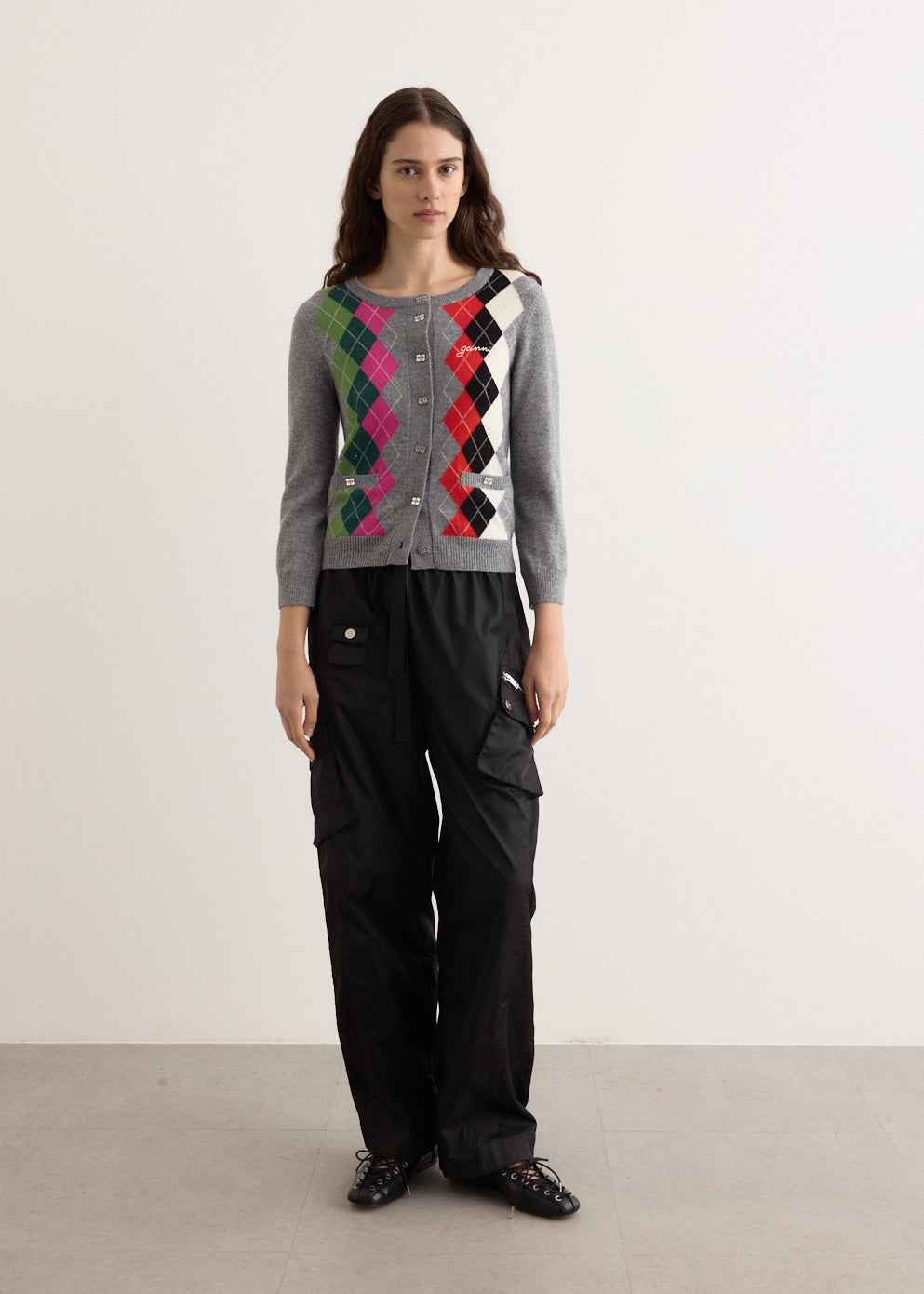 Cashmere Wool Mix Cardigan