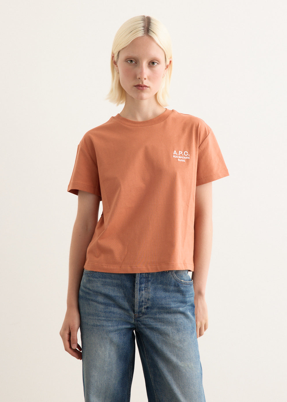 A.P.C. - Boxy Rue Madame T-Shirt - Tshirt logo,All Products : American Fashion Style Bags On Sale A.P.C. - Boxy Rue Madame T-Shirt - Tshirt logo,All Products : American Fashion Style Bags On Sale