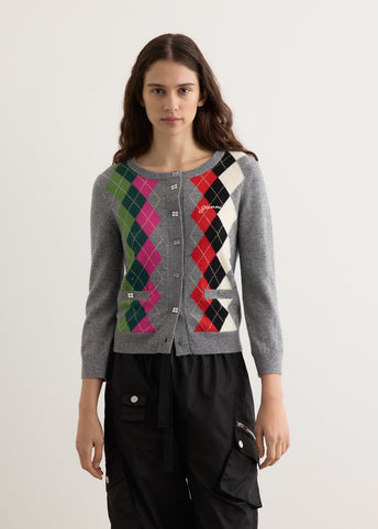 Cashmere Wool Mix Cardigan
