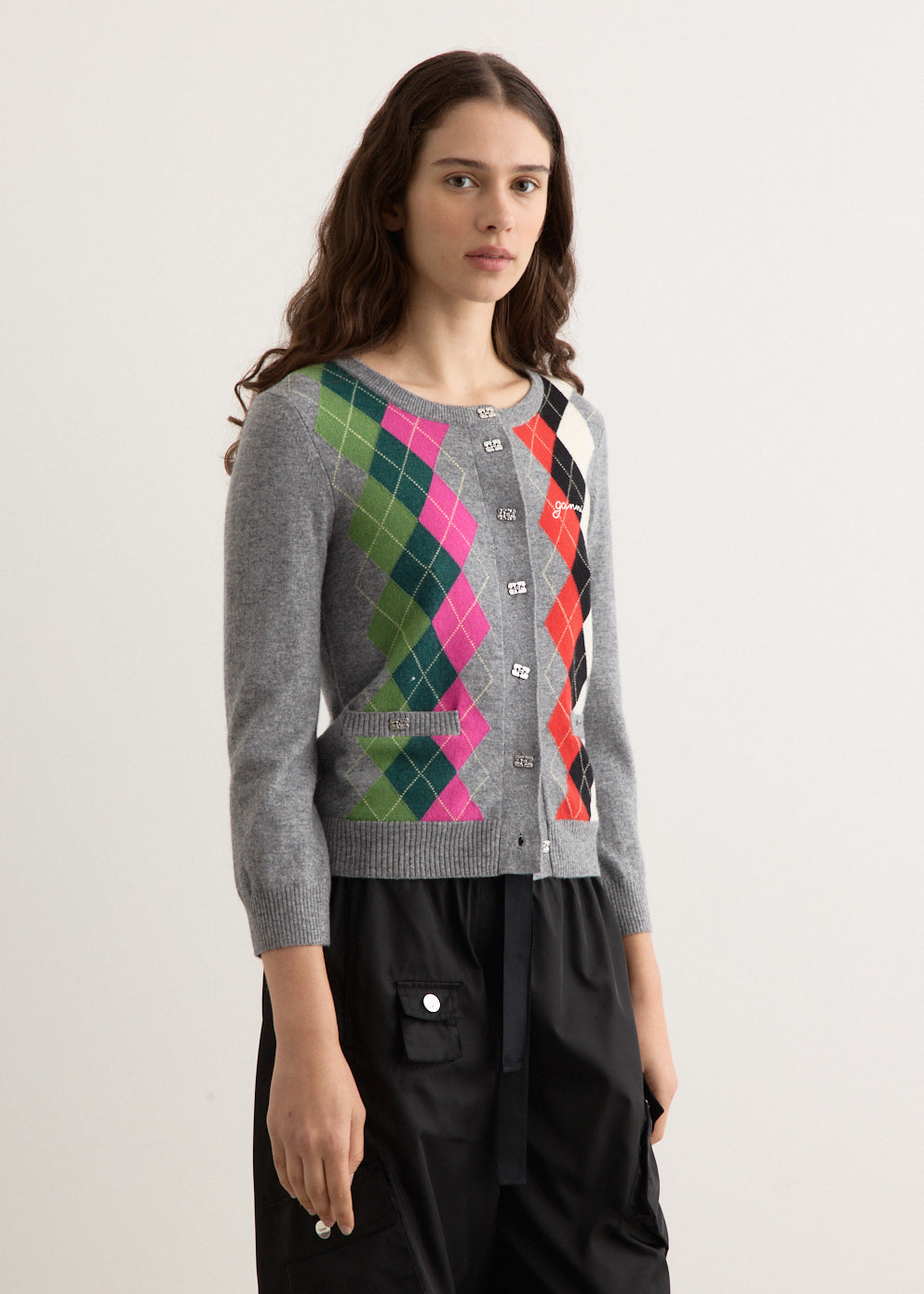 Cashmere Wool Mix Cardigan