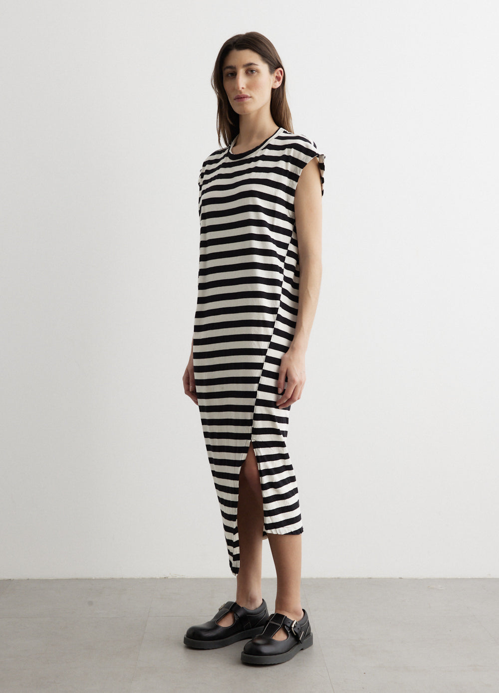 Stripe Split Tank Dress