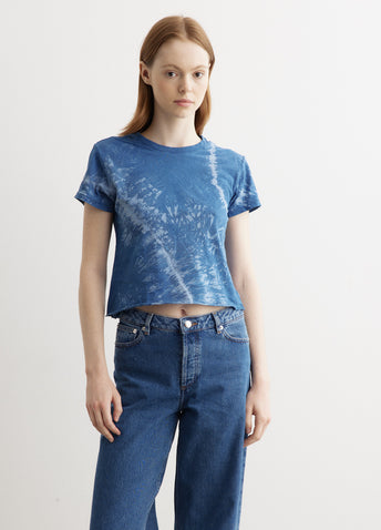 Indigo Dye Raw Edge Baby T-Shirt